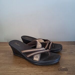Skechers Sandals Brown Tan Sandals Women's Size 11 Lightweight Neutral Wedge